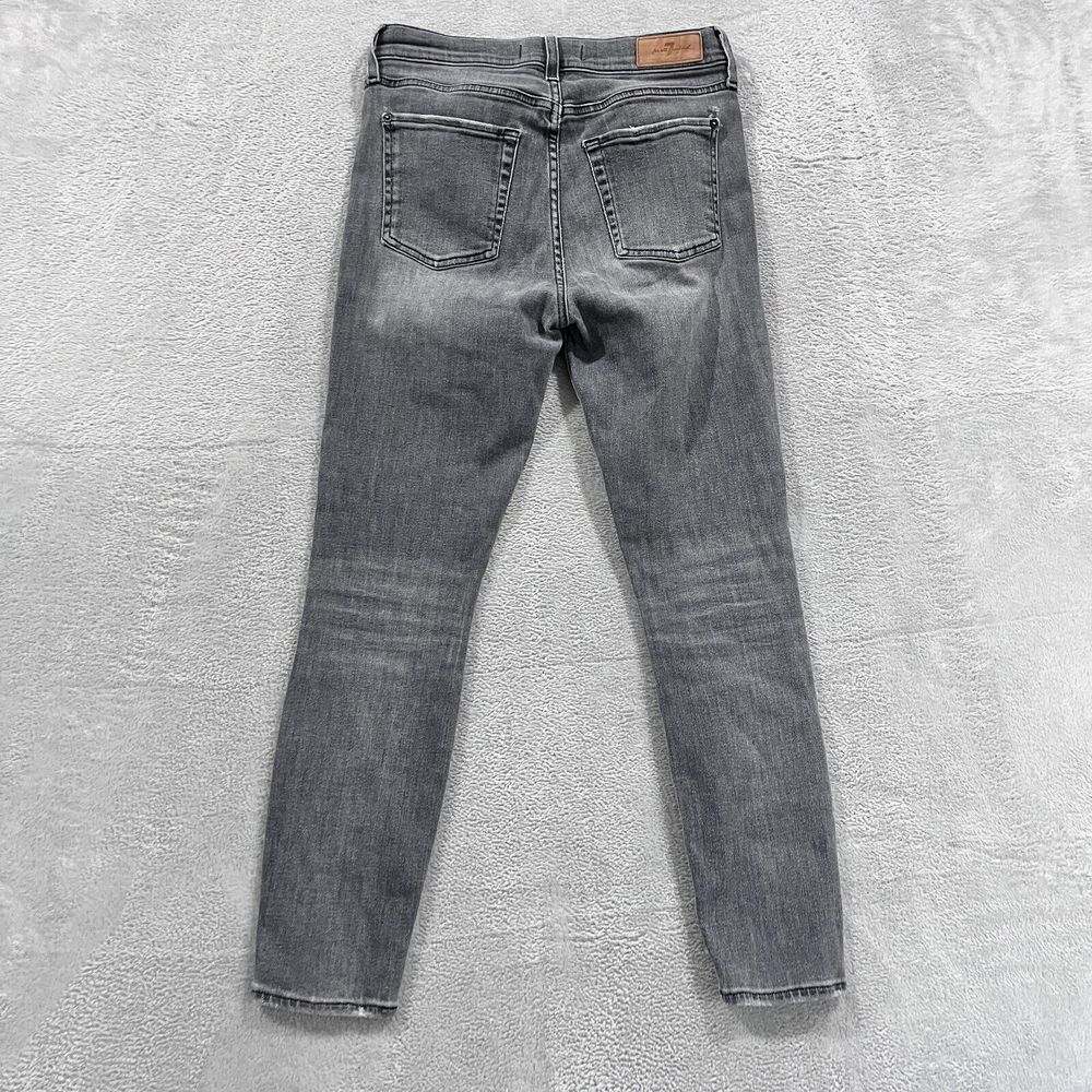 7 For All Mankind Luxe Vintage Jeans Women's 28 Ankle Skinny Italy Gray - Picture 2 of 11